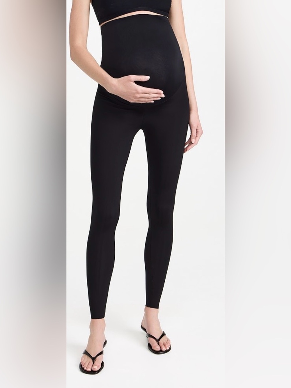 SPANX Black Maternity Leggings - High Waist Support